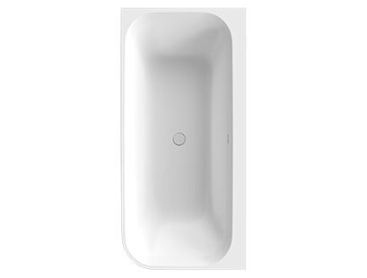 Top view of the Como L Xonyx™ corner bath with left-hand configuration