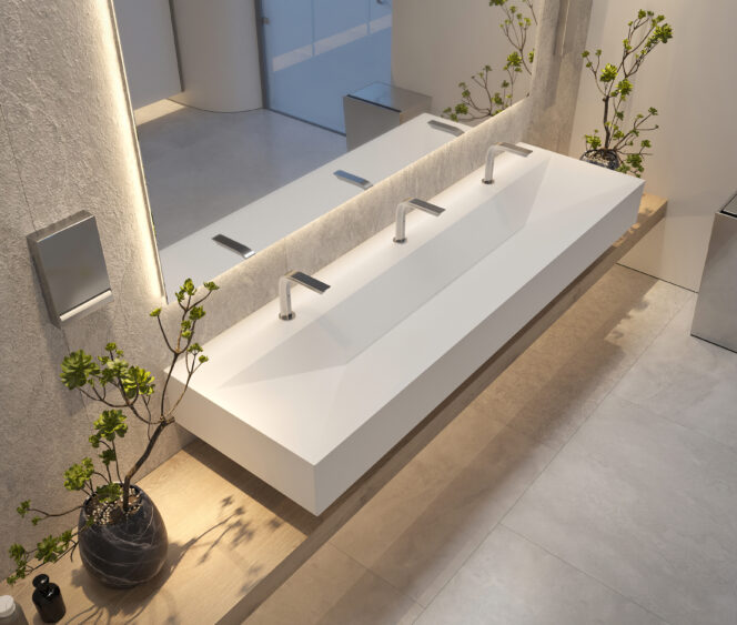 Balteco Xonyx™ E-seeria rennvalamu modernses vannitoas