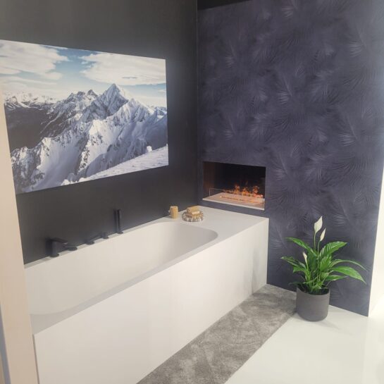 Vigo Extended Xonyx™ bathtub displayed at the Frankfurt fair