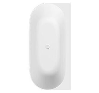 Top view of the Marin 170 Wall Xonyx™ bathtub with wall-connected design