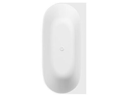 Top view of the Marin 170 Wall Xonyx™ bathtub with wall-connected design