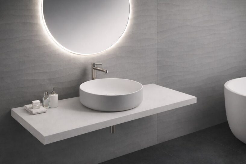 Neo R series basin in grey finish, product photo