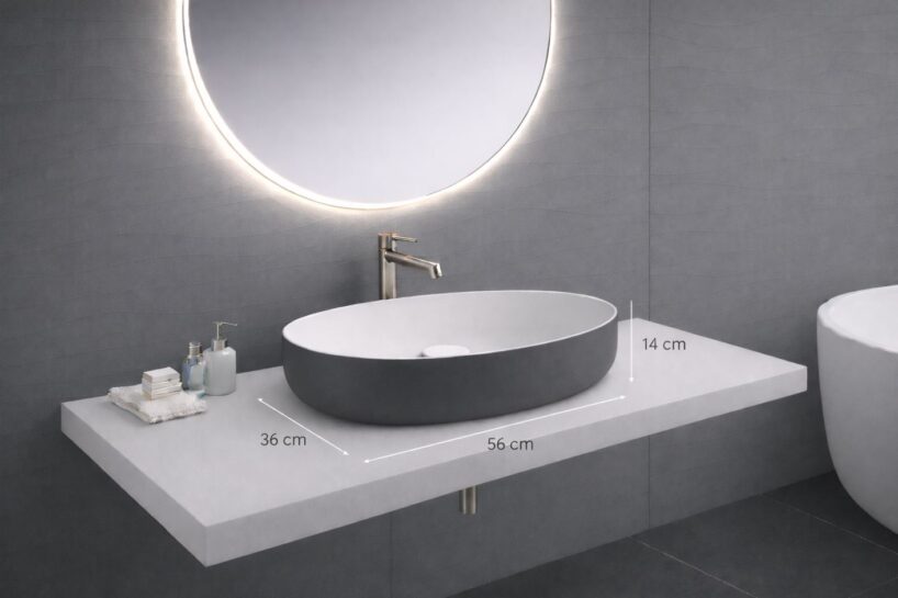 Neo O seeria halli viimistlusega valamu mõõtudega