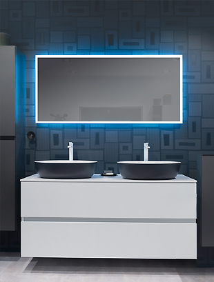 Grada vannitoamööbel,Balteco mööbel,vannitoamööbel,lettvalamu,Xonyx lettvalamu,LED-peegel,Blum Legrabox,Skandinaavia disain,MDF mööbel,Eesti tootja
