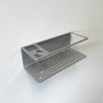 Alumiiniumist vannitoariiul 10 cm sügav ja 23 cm pikk, roostekindel ja seinale kinnitatav