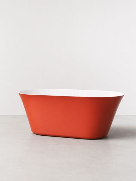 fiore 160 xonyx™ solid surface kivivann oranžika välisviimistlusega – tartu salongi näidise müük