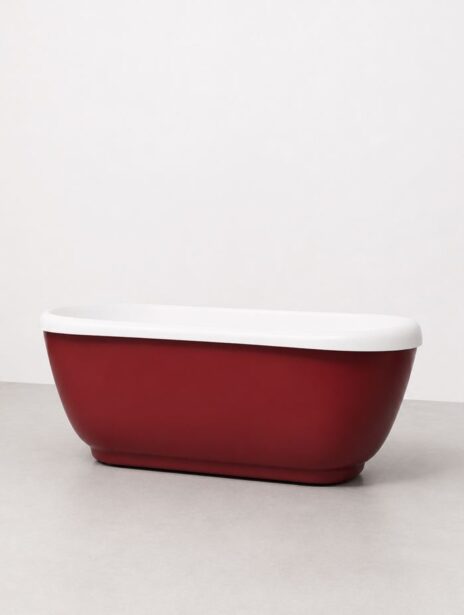 Vero xonyx™ solid surface kivivann punase välisviimistlusega tartu salongi näidise müük